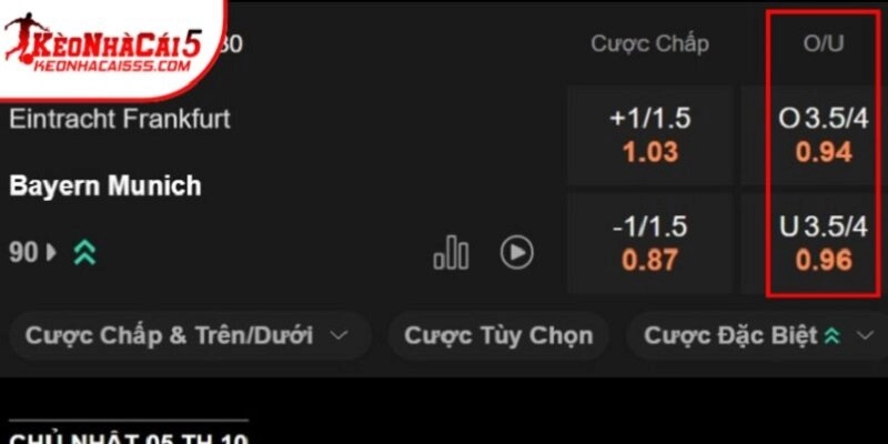 Tìm hiểu về cách đọc kèo tài xỉu 3.75 qua ví dụ thực tế